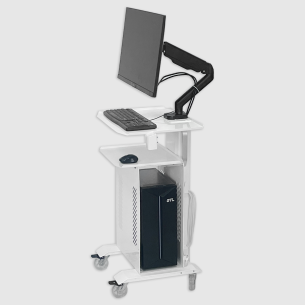 Мобільна консоль для роботи з ПК для стоматологічних клінік ITAKA PC Stand - Dservice