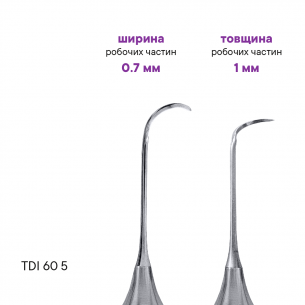 Hladítko pro práci s kompozitem v těžko dostupných místech TYPE 2 - TDI-40s/t2 - Meddins 2