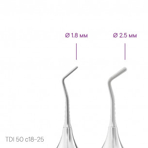 Hladítko pro práci s kompozitem v těžko dostupných místech TYPE 2 - TDI-40s/t2 - Meddins 2