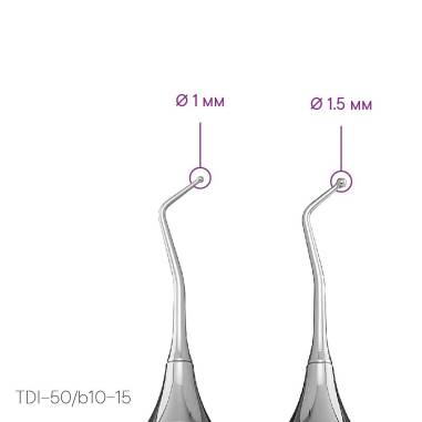 Oboustranný nástroj (kulovitý) TYP 6 - TDI-50/b10-15 - Meddins