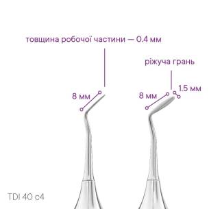 Гладилка для моделювання фісур TYPE 3 - TDI-40s/t3 - Meddins 2