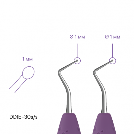 Стоматологический экскаватор micro TYPE 1 - DDIE-30s/s - Meddins