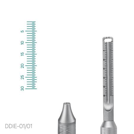 Ручка для дзеркала стоматологічного з лінійкою - DDIE-01/01 - Meddins