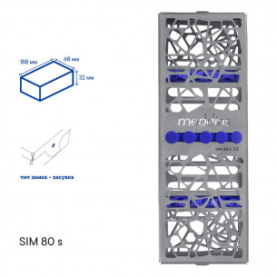 Бокс для стоматологических боров с крышкой - SIM-80/b - Meddins 2