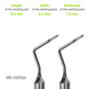 Raspatorium na mikrochirurgii TYPE 1 - SDI-29/micro/01 - Meddins 2