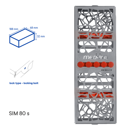 Лоток для стерилізації інструментів TYPE 1 - SIM 80 s - Meddins