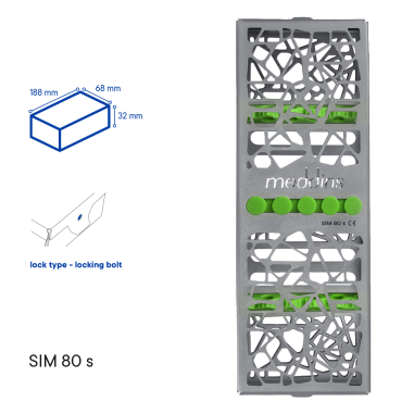 Лоток для стерилизации инструментов TYPE 1 - SIM 80 s - Meddins