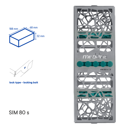 Zásobník pro sterilizaci nástrojů TYPE 1 - SIM 80 s - Meddins