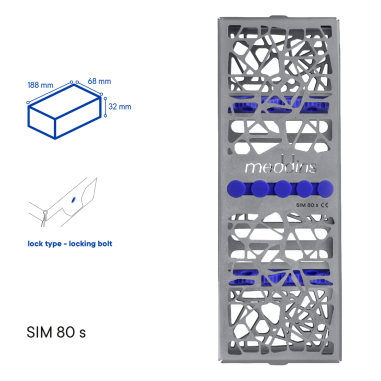 Zásobník pro sterilizaci nástrojů TYPE 1 - SIM 80 s - Meddins