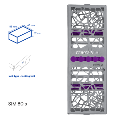 Лоток для стерилизации инструментов TYPE 1 - SIM 80 s - Meddins