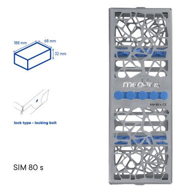 Лоток для стерилизации инструментов TYPE 1 - SIM 80 s - Meddins