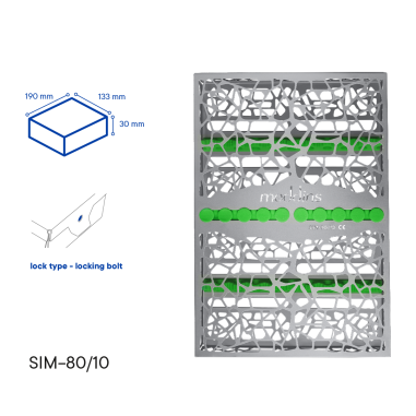Кассета для стерилизации инструментов - SIM-80/10 - Meddins