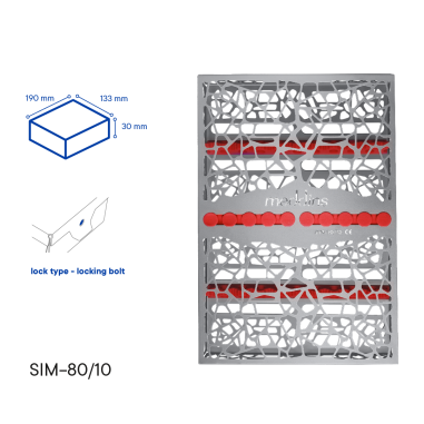 Кассета для стерилизации инструментов - SIM-80/10 - Meddins