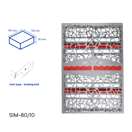Кассета для стерилизации инструментов - SIM-80/10 - Meddins