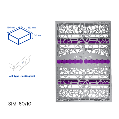 Кассета для стерилизации инструментов - SIM-80/10 - Meddins