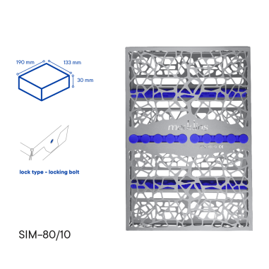 Кассета для стерилизации инструментов - SIM-80/10 - Meddins