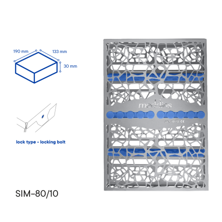 Кассета для стерилизации инструментов - SIM-80/10 - Meddins