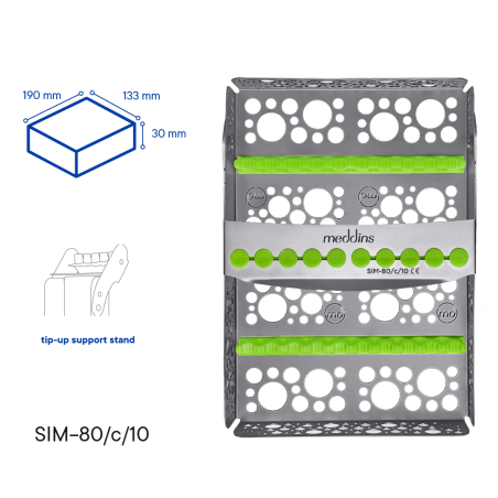 Kazeta na sterilizaci nástrojů - SIM-80/c/10 - Meddins