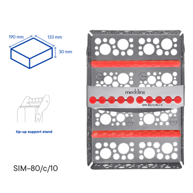 Kazeta na sterilizaci nástrojů - SIM-80/c/10 - Meddins