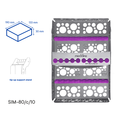 Кассета для стерилизации инструментов SIM-80/c/10 - Meddins