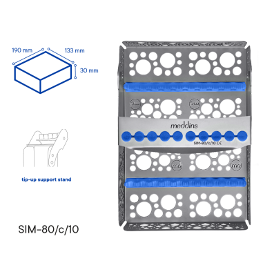 Kazeta na sterilizaci nástrojů - SIM-80/c/10 - Meddins