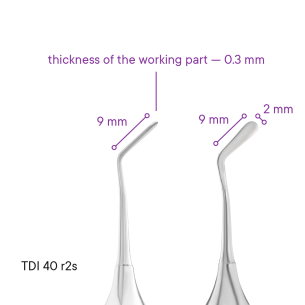 Hladítko pro estetické modelování kompozitu TYPE 4 - TDI-40s/t4 - Meddins 2