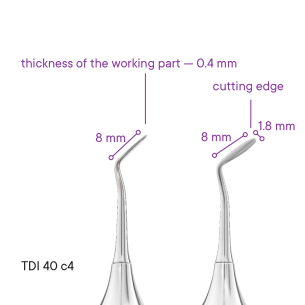 Dentální exkavátor  TYPE 2 - TDI-30s/1m - Meddins 2