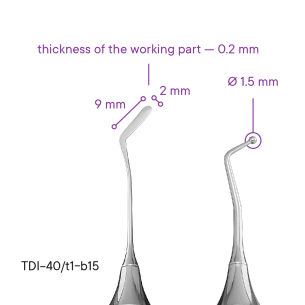 Hladítko tenké pro restaurace TYPE 1 - TDI-40s/t1 - Meddins 2