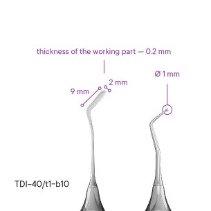 Hladítko tenké pro restaurace TYPE 1 - TDI-40s/t1 - Meddins 2