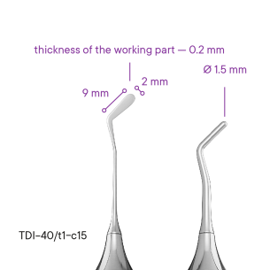 Штопфер-гладилка TYPE 10 (краплеподібна) - TDI-40/t1-c15 2