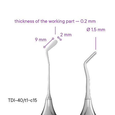 Hladítko TYPE 10 (kapkovitý) - TDI-40/t1-c15 - Meddins