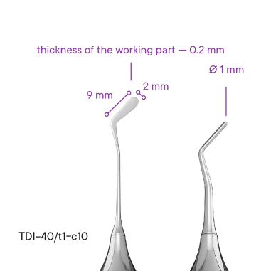 Штопфер-гладилка TYPE 11 (крапчаста) - TDI-40/t1-c10 - Meddins