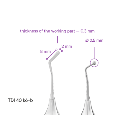 Nástroj hladítko TYPE 6 (kulovité) - TDI 40 k6-b - Meddins